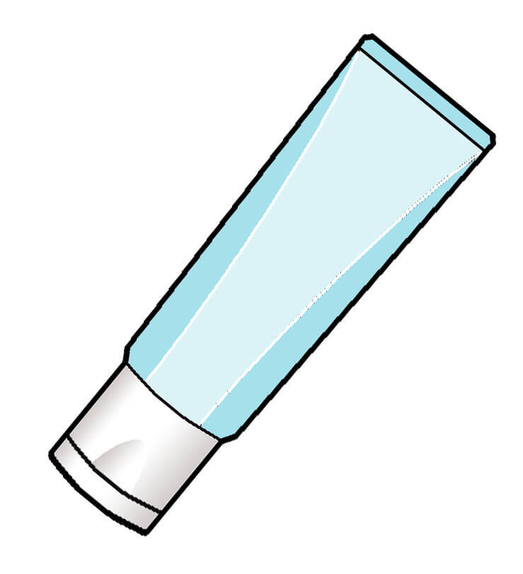 複合素材（アルミニウム40ｇプラスチック60ｇ）でできているラミネートチューブ