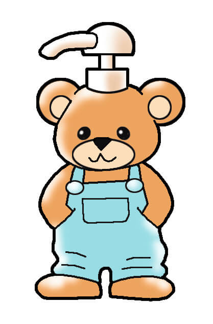 キャラクターの形をしたシャンプーの容器