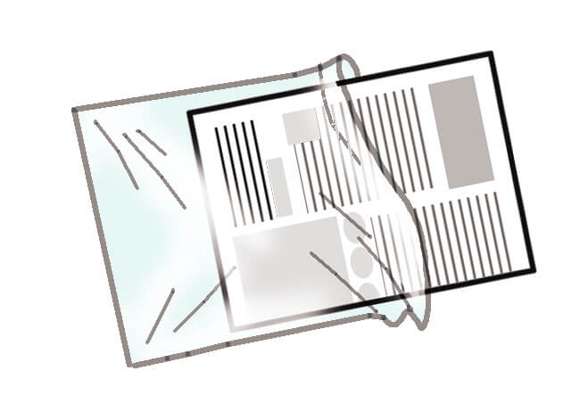新聞の雨除けの袋