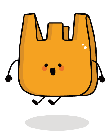 ビニール袋、東京ドーム、等のイラスト